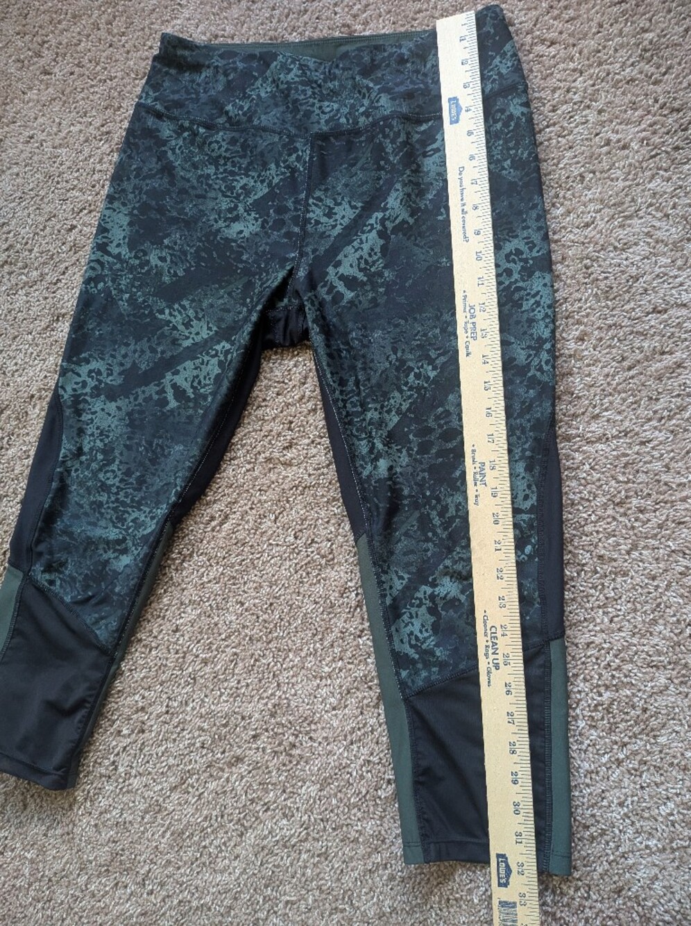 Avia Athletic Capri Leggings With Mesh Paneling Women's Size Large - Picture 8 of 10